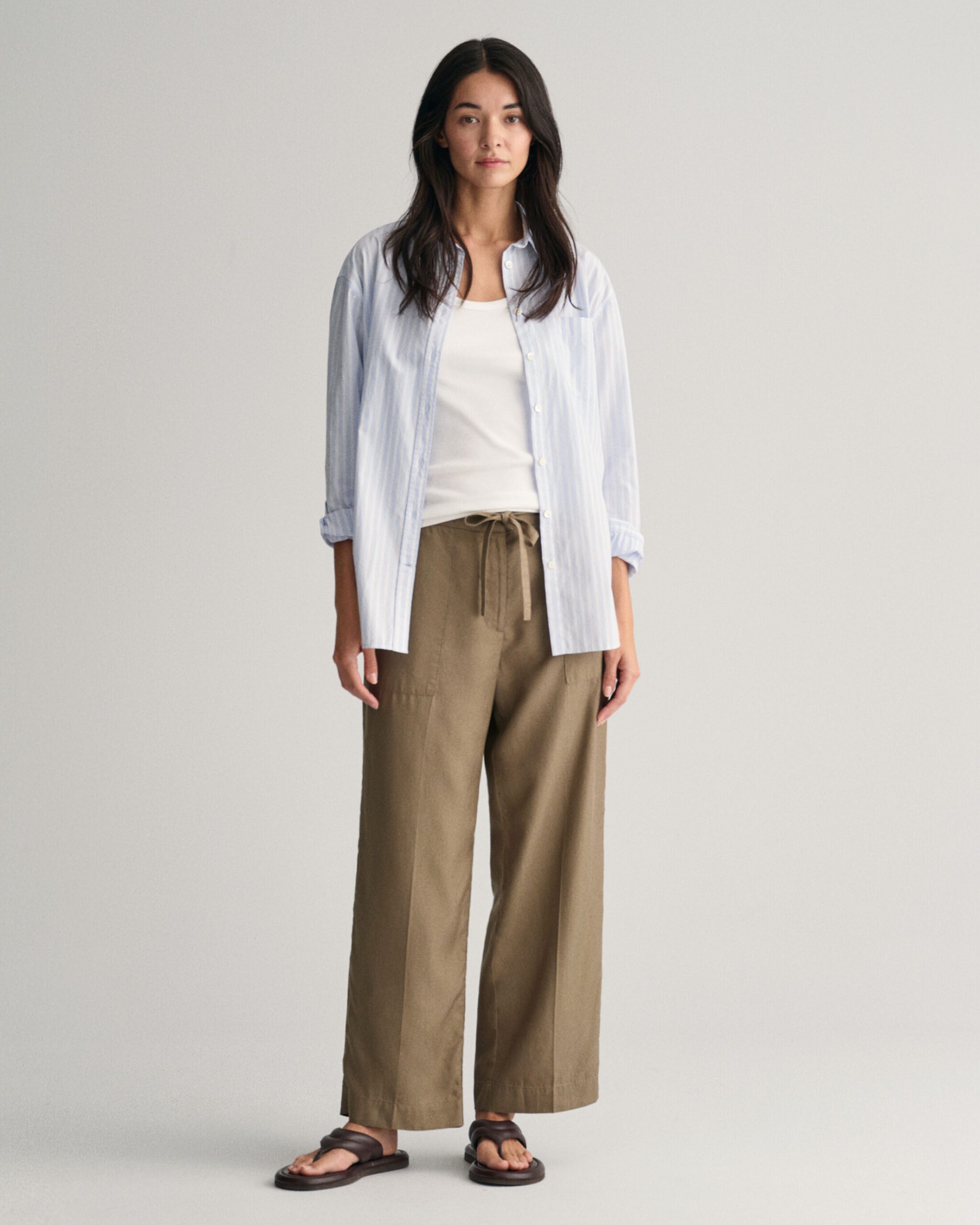 GANT Relaxed fit tie waist pants